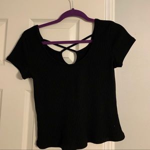 Black Crop Top